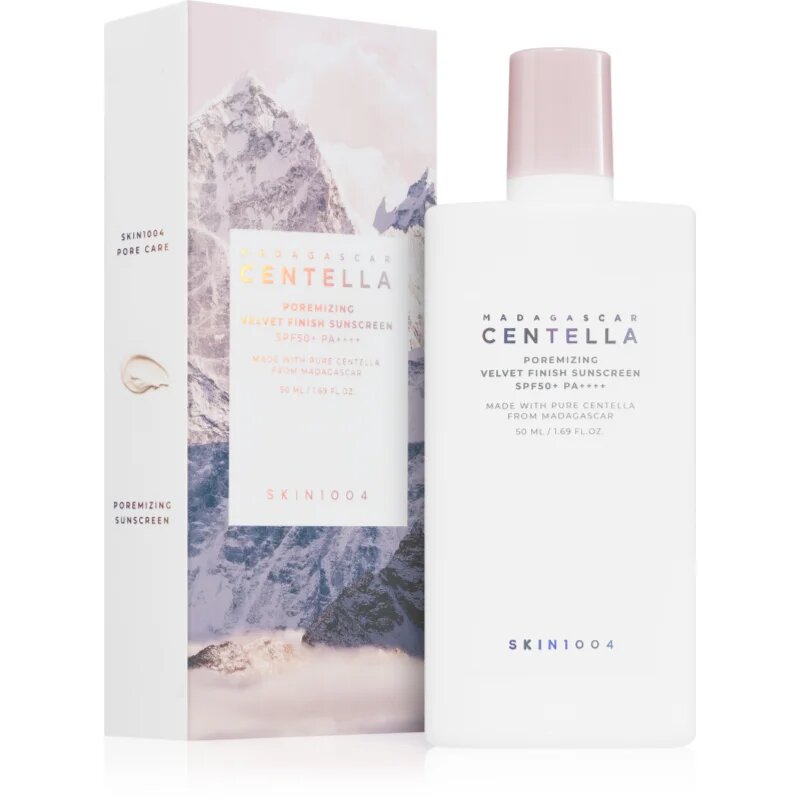 SKIN1004 Madagascar Centella Poremizing Velvet Finish Sunscreen opalovací krém na obličej pro mastnou pleť SPF 50+ 50 ml