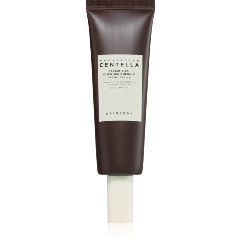 SKIN1004 Madagascar Centella Probio-Cica Glow Sun Ampoule ochranné sérum pro obnovu kožní bariéry SPF 50+ 50 ml