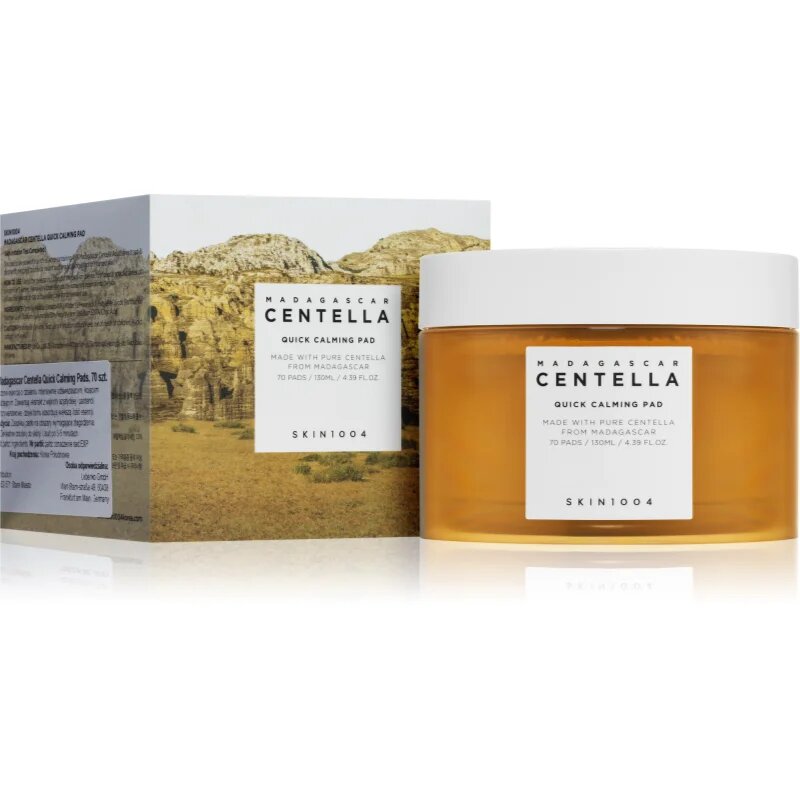 SKIN1004 Madagascar Centella Quick Calming Pad intenzivně revitalizační polštářky pro zklidnění a posílení citlivé pleti 70 ks