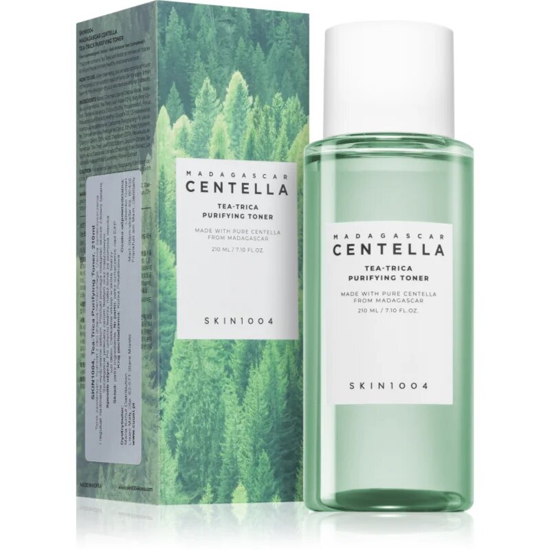 SKIN1004 Madagascar Centella Tea-Trica Purifying Toner hloubkově čisticí tonikum pro vyhlazení pleti a minimalizaci pórů 210 ml