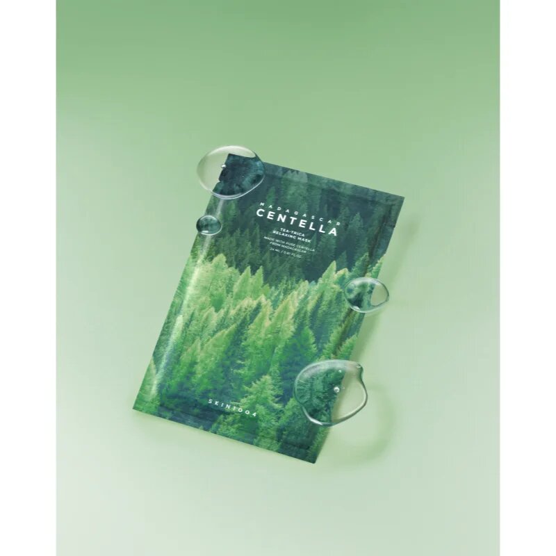 SKIN1004 Madagascar Centella Tea-Trica Relaxing Mask plátýnková maska pro zklidnění pleti 23 ml