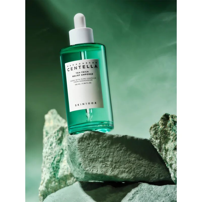 SKIN1004 Madagascar Centella Tea-Trica Relief Ampoule zklidňující pleťové sérum pro problematickou pleť akné 100 ml