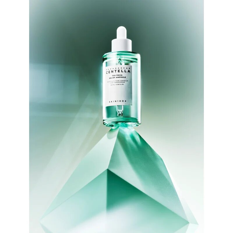 SKIN1004 Madagascar Centella Tea-Trica Relief Ampoule zklidňující pleťové sérum pro problematickou pleť akné 100 ml