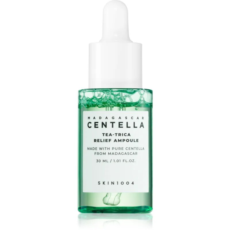 SKIN1004 Madagascar Centella Tea-Trica Relief Ampoule zklidňující pleťové sérum pro problematickou pleť akné 30 ml