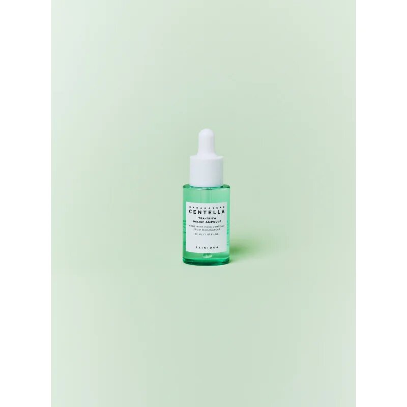 SKIN1004 Madagascar Centella Tea-Trica Relief Ampoule zklidňující pleťové sérum pro problematickou pleť akné 30 ml