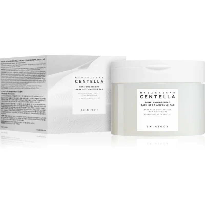 SKIN1004 Madagascar Centella Tone Brightening Dark Spot Ampoule Pad tonizační polštářky proti tmavým skvrnám 60 ks