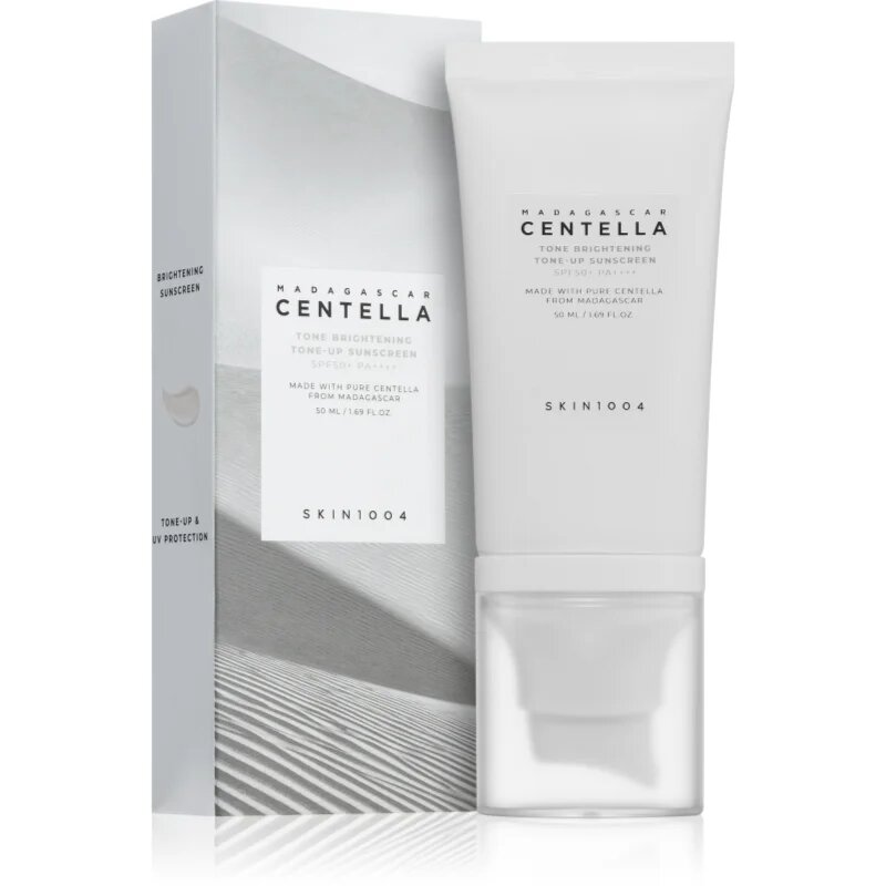 SKIN1004 Madagascar Centella Tone Brightening Tone-Up Sunscreen ochranný tónovaný fluid na obličej pro rozjasnění pleti SPF 50+ 50 ml