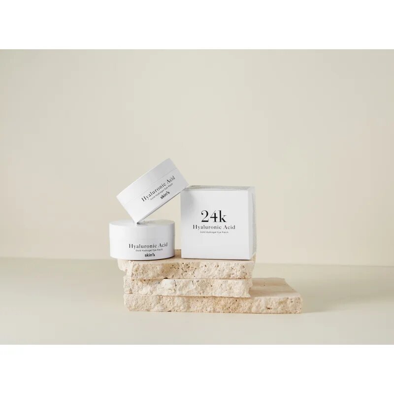 Skin79 24k Gold Hyaluronic Acid hydrogelová maska na oční okolí s kyselinou hyaluronovou 60 ks
