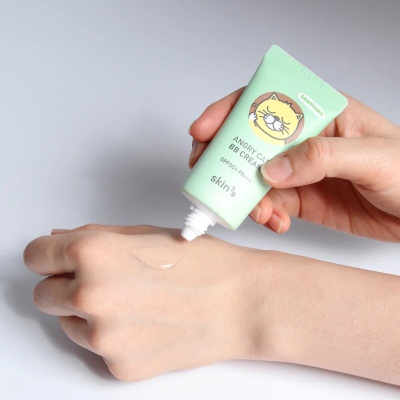 Skin79 Animal For Angry Cat BB krém proti nedokonalostem pleti SPF 50+ odstín Petal Beige 30 ml