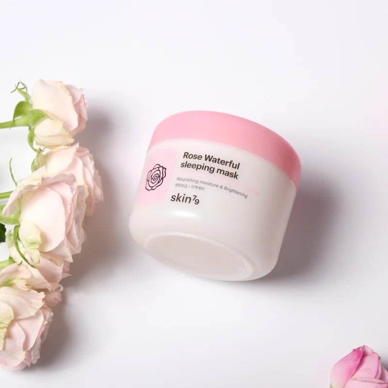 Skin79 Rose Waterfull noční hydratační maska s růžovou vodou 100 ml