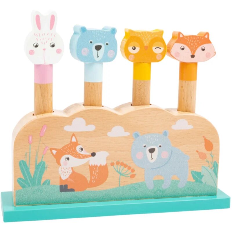 Small foot by Legler Game Pop Up Animals aktivity hračka 18m+ 1 ks
