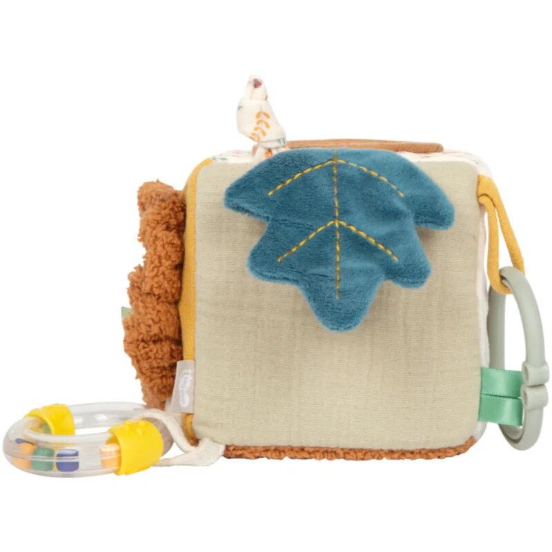Small foot Little Lion Fabric Playing Cube aktivity hračka 0m+ 1 ks