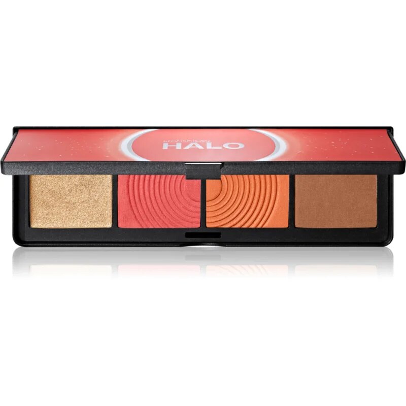 Smashbox Halo Sculpt + Glow Face Palette paletka rozjasňovačů a tvářenek odstín Coral Saturation 157 g