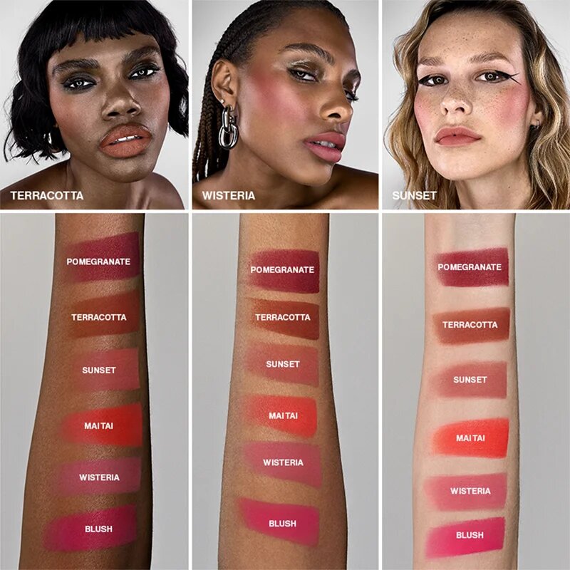 Smashbox Halo Sheer To Stay Color Tints tekutá tvářenka a lesk na rty odstín Mai Tai 10 ml