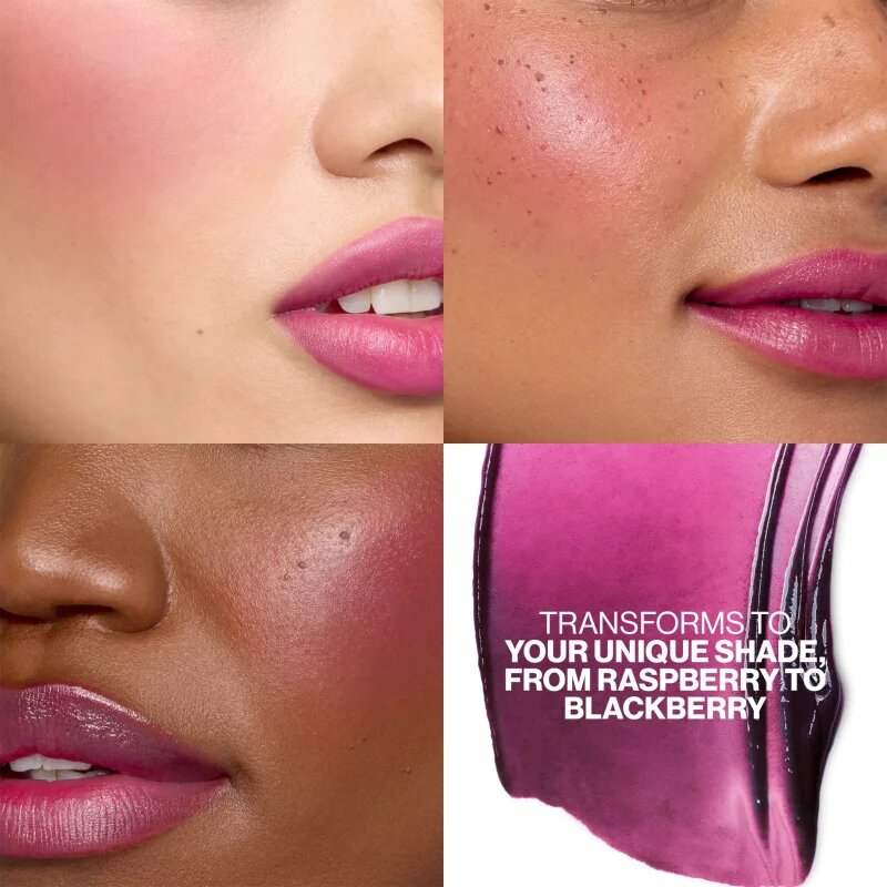 Smashbox O-NOIR PH Cheek + Lip Tint tónující balzám na rty reagující na pH odstín Berry 2.5 g