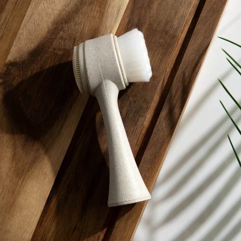 So Eco Facial Cleansing Brush oboustranný čisticí kartáček na pleť s kompostovatelnou rukojetí 1 ks