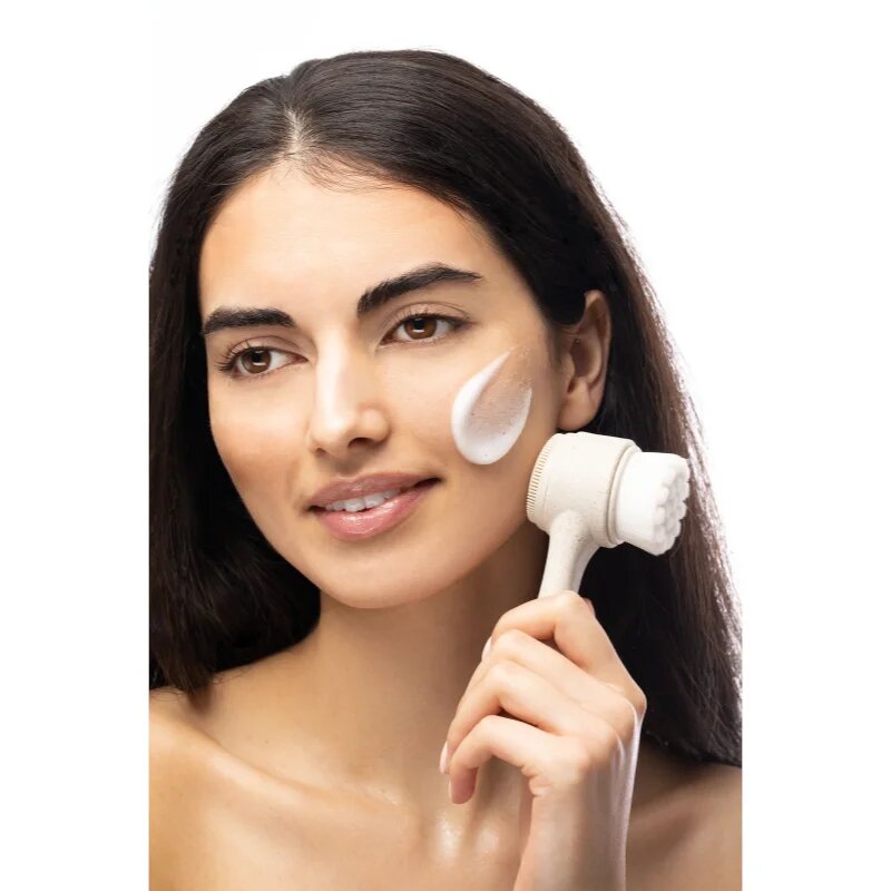 So Eco Facial Cleansing Brush oboustranný čisticí kartáček na pleť s kompostovatelnou rukojetí 1 ks