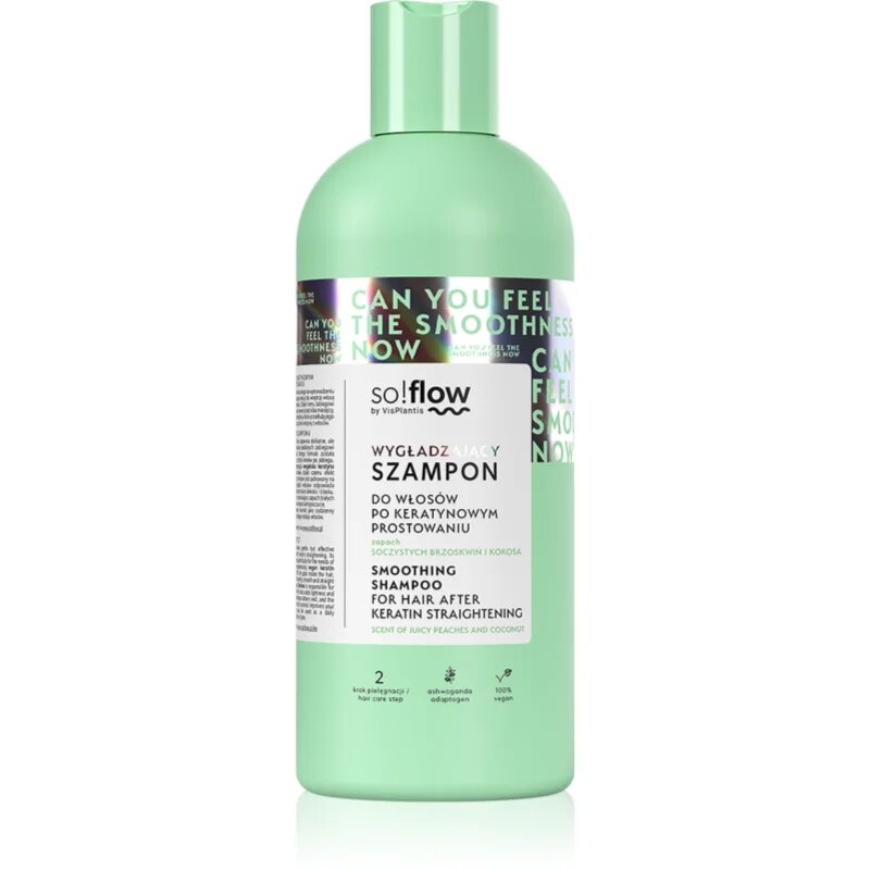 so!flow After Keratin Straightening Smoothing Shampoo uhlazující šampon 400 ml