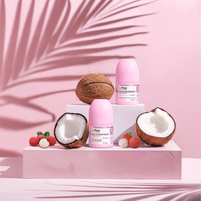 so!flow Antiperspirant antiperspirant roll-on pro ženy Scent of Lychee with Coconut 50 ml