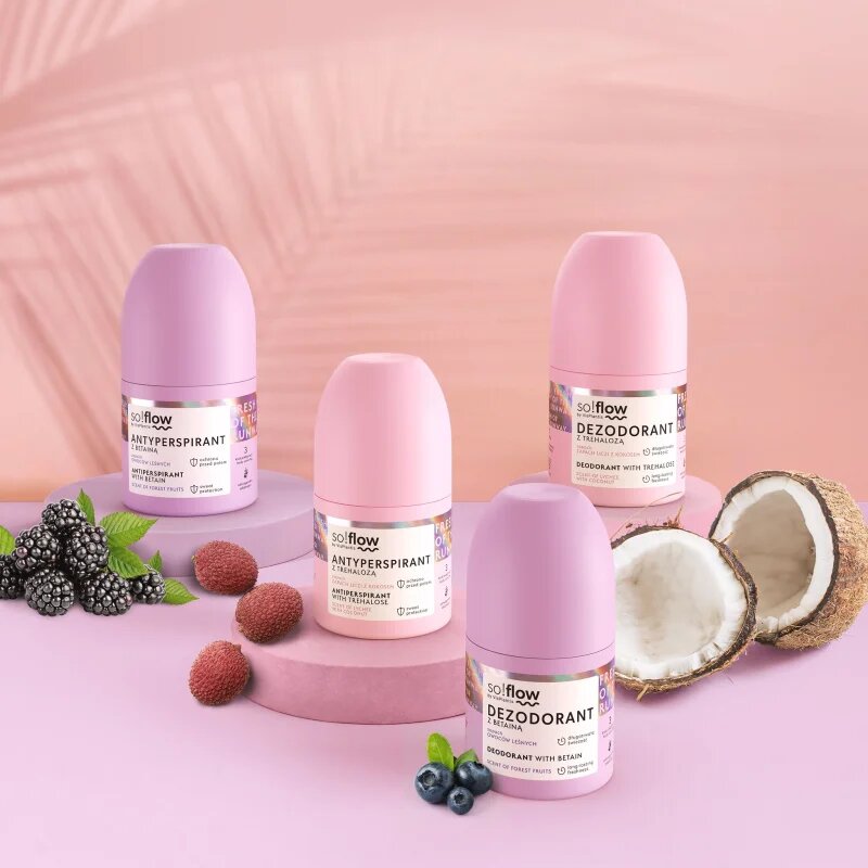 so!flow Antiperspirant antiperspirant roll-on pro ženy Scent of Lychee with Coconut 50 ml