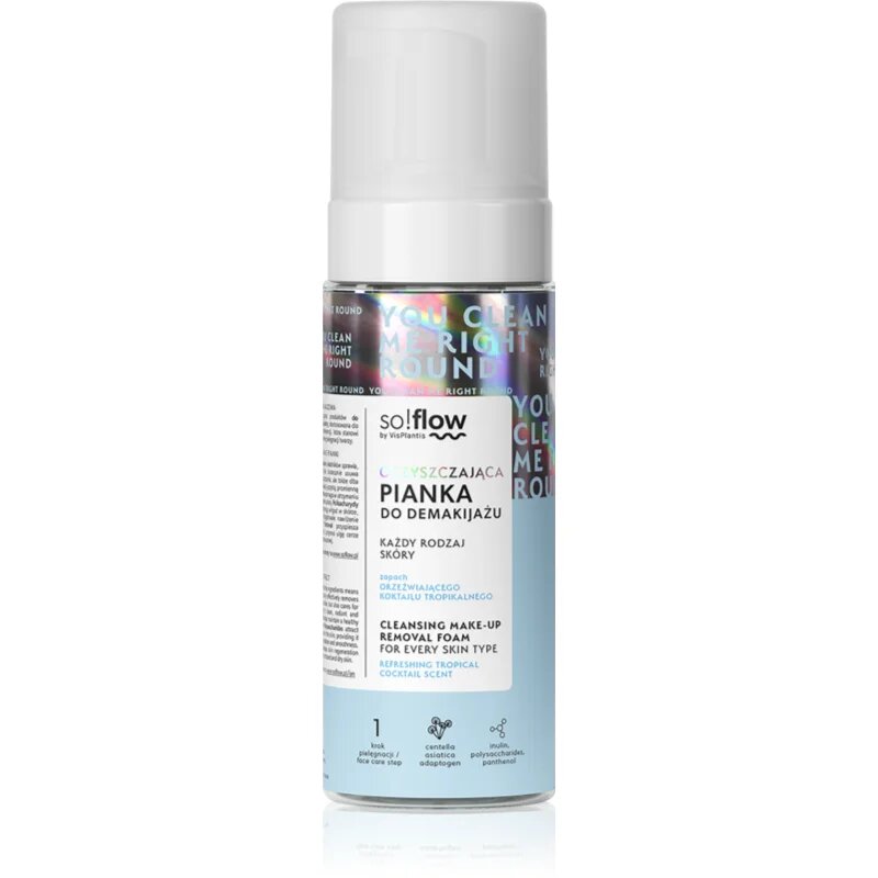 so!flow Cleansing Make-Up Removal Foam jemná odličovací pěna 170 ml
