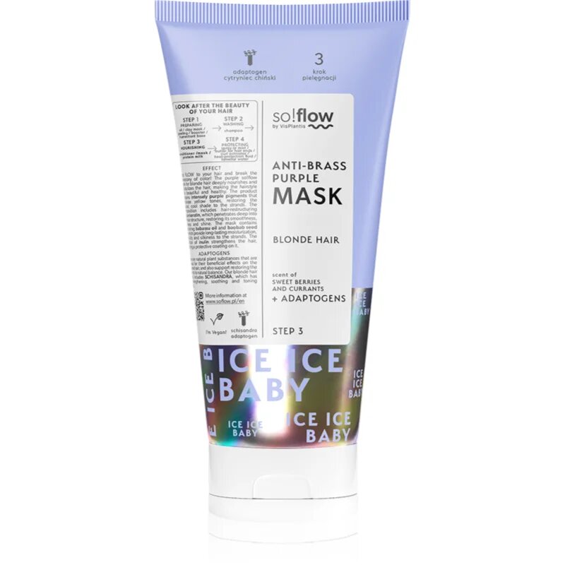 so!flow Cooling Mask Blonde Hair maska na vlasy neutralizující žluté tóny 200 ml