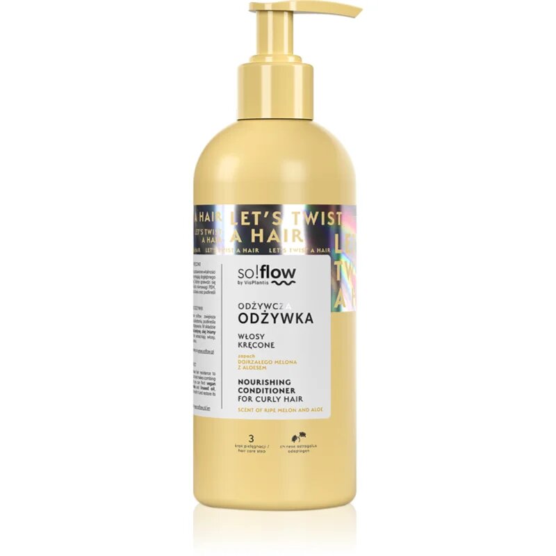 so!flow Curly Hair Nourishing Conditioner výživný kondicionér pro kudrnaté vlasy 400 ml