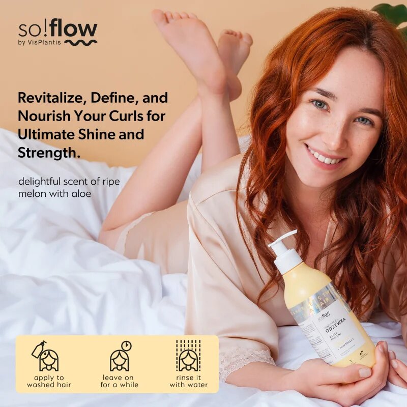 so!flow Curly Hair Nourishing Conditioner výživný kondicionér pro kudrnaté vlasy 400 ml
