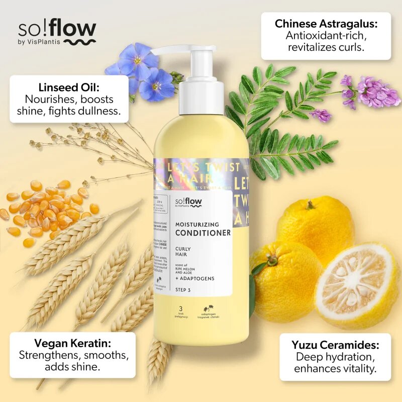 so!flow Curly Hair Nourishing Conditioner výživný kondicionér pro kudrnaté vlasy 400 ml