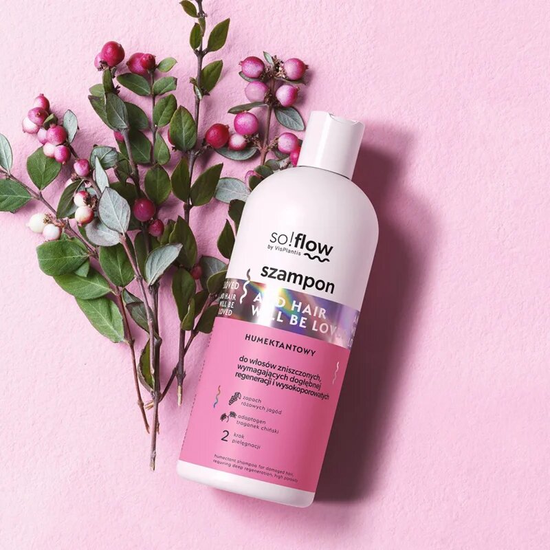 so!flow Damaged Hair Humectant Shampoo posilující šampon pro poškozené vlasy 300 ml