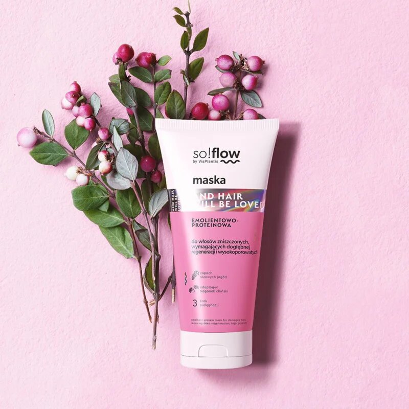so!flow Damaged Hair Protein-Emollient Mask posilující maska pro poškozené vlasy 200 ml