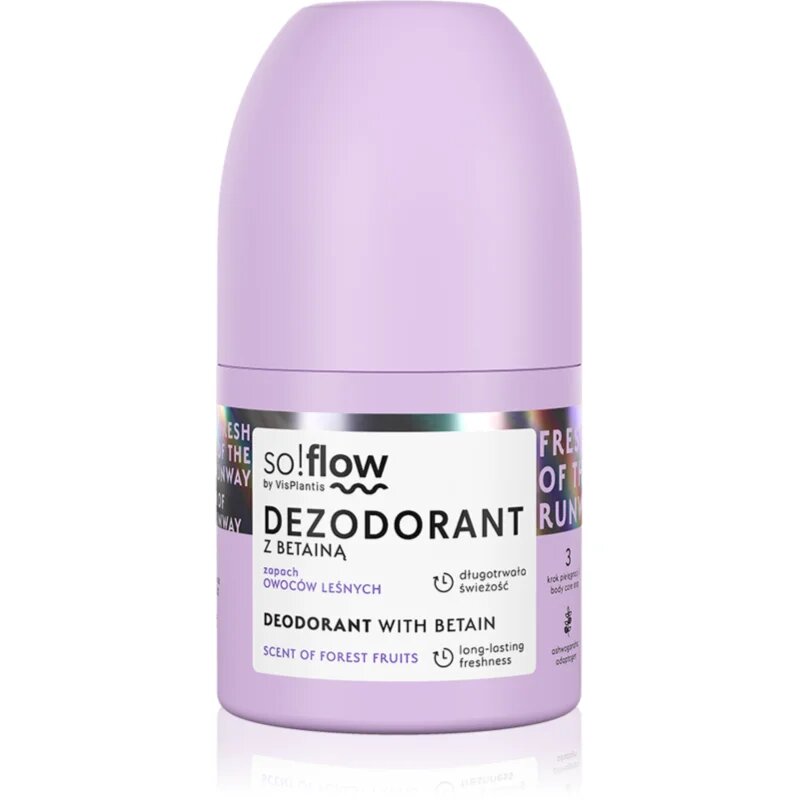 so!flow Deodorant deodorant roll-on pro ženy Betain Scent Of Forest Fruits 50 ml