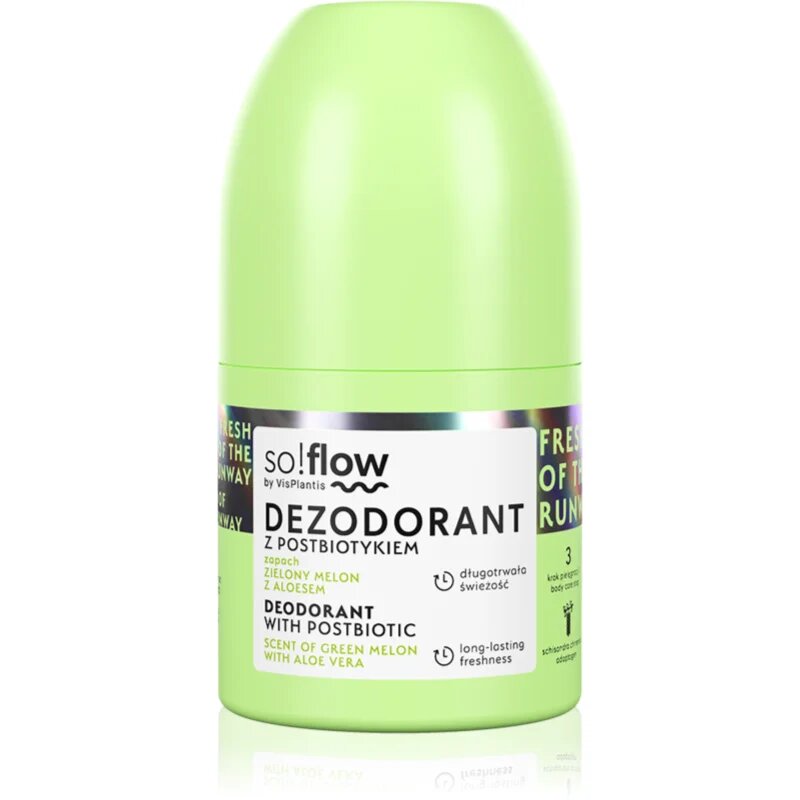so!flow Deodorant With Postbiotic deodorant roll-on 50 ml