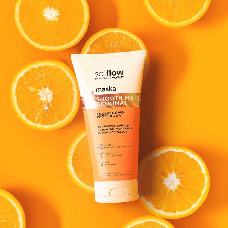 so!flow Frizzy and Dry Hair Protein-Emollient Mask uhlazující maska proti krepatění 200 ml