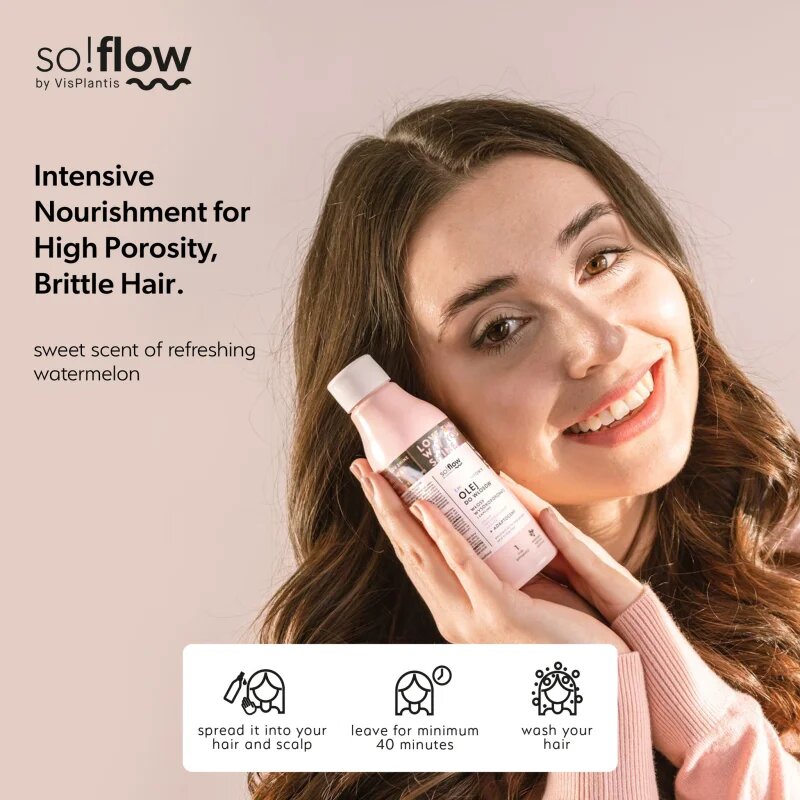 so!flow High Porosity Hair Emollient Oil hydratační olej pro lámavé a namáhané vlasy 150 ml