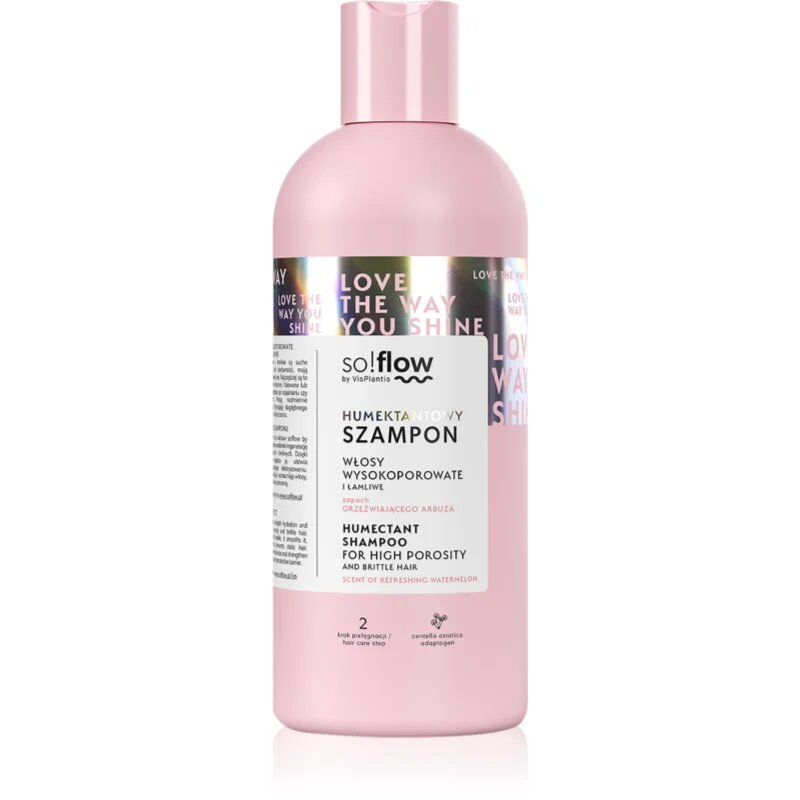 so!flow High Porosity Hair Humectant Shampoo šampon pro lámavé a namáhané vlasy 400 ml