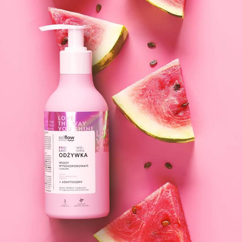 so!flow High Porosity Hair Protein-Emollient Conditioner posilující kondicionér pro lámavé a namáhané vlasy 400 ml