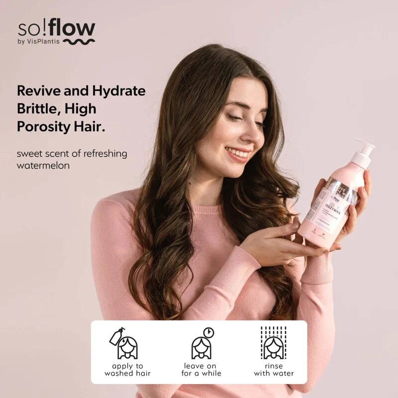 so!flow High Porosity Hair Protein-Emollient Conditioner posilující kondicionér pro lámavé a namáhané vlasy 400 ml