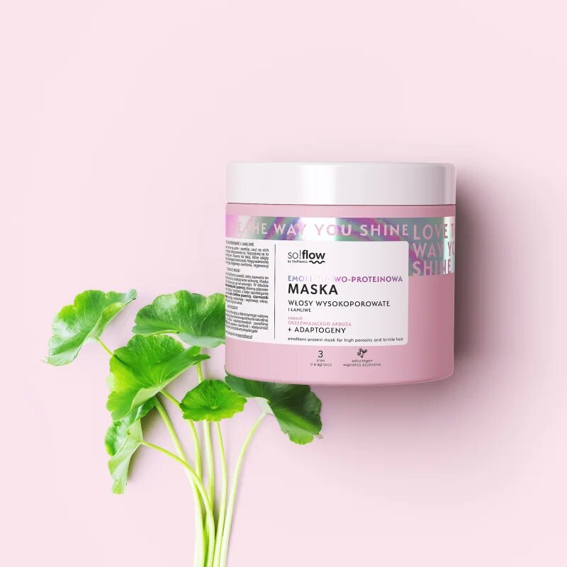 so!flow High Porosity Hair Protein-Emollient Mask posilující maska pro lámavé a namáhané vlasy 400 ml