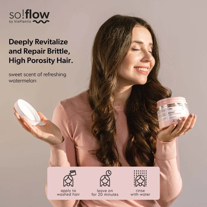 so!flow High Porosity Hair Protein-Emollient Mask posilující maska pro lámavé a namáhané vlasy 400 ml