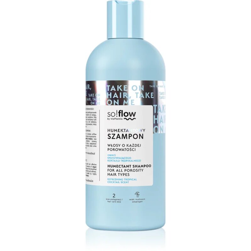 so!flow Humectant Shampoo for All Hair Types hydratační šampon pro všechny typy vlasů 400 ml