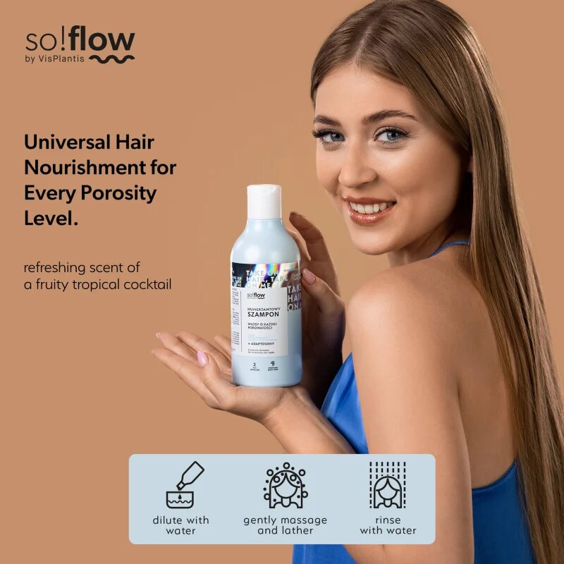 so!flow Humectant Shampoo for All Hair Types hydratační šampon pro všechny typy vlasů 400 ml