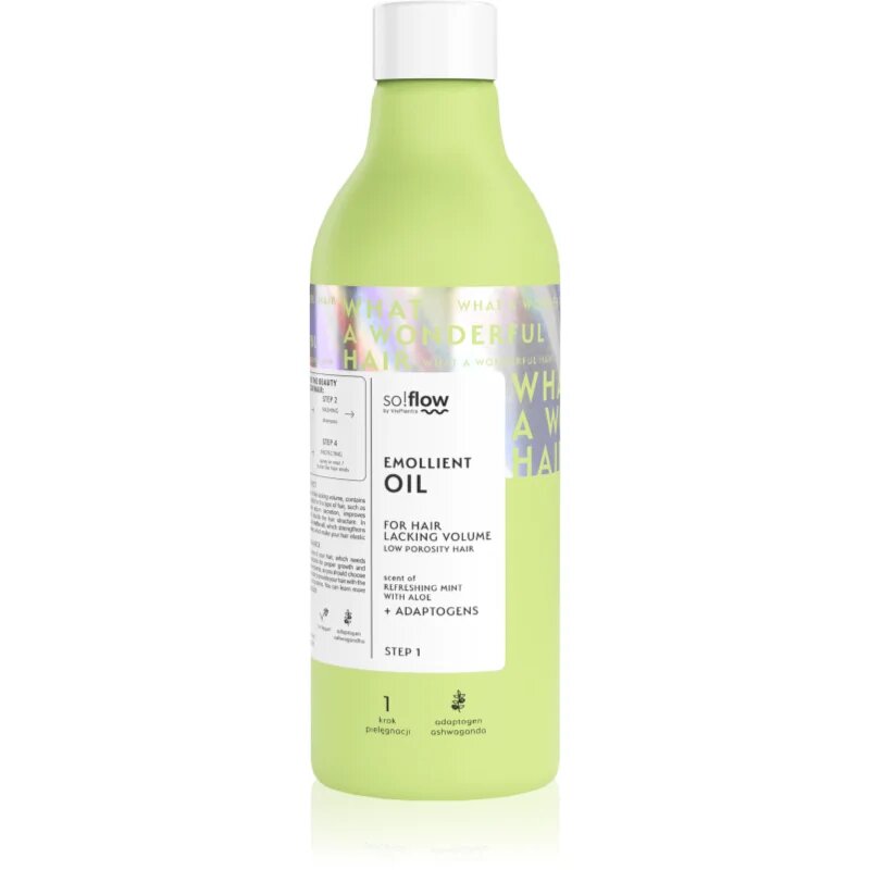 so!flow Low Porosity Hair Emollient Oil regenerační olej na vlasy 150 ml