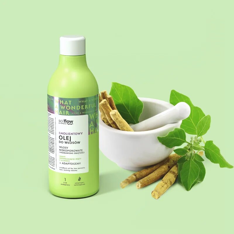 so!flow Low Porosity Hair Emollient Oil regenerační olej na vlasy 150 ml