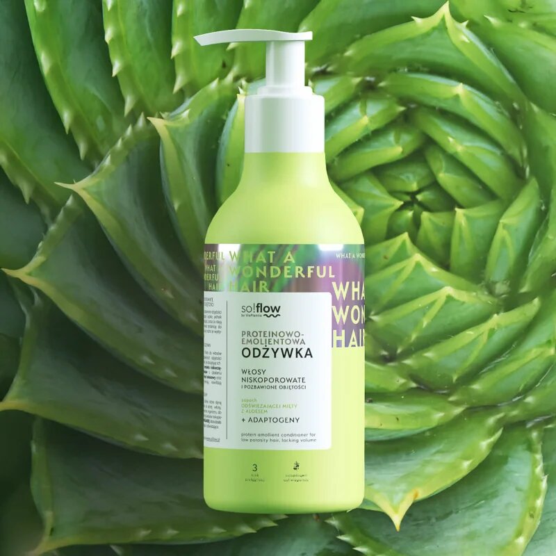 so!flow Low Porosity Hair Protein-Emollient Conditioner kondicionér pro vlasy bez objemu 400 ml