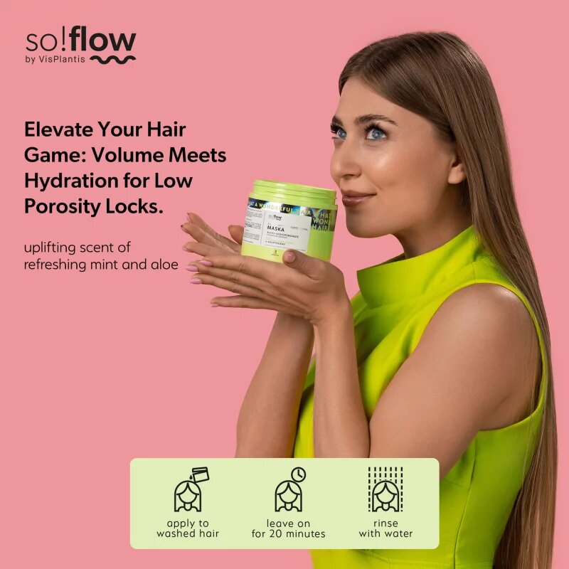 so!flow Low Porosity Hair Protein-Emollient Mask maska pro vlasy bez objemu 400 ml