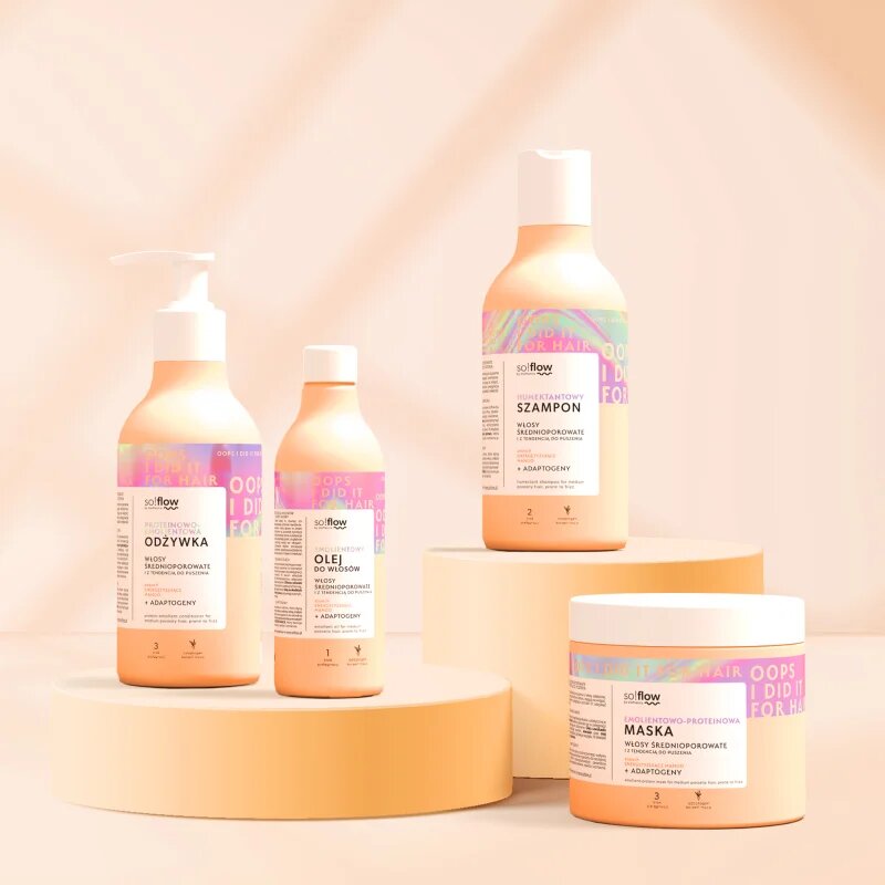 so!flow Medium Porosity Hair Humectant Shampoo uhlazující šampon proti krepatění 400 ml