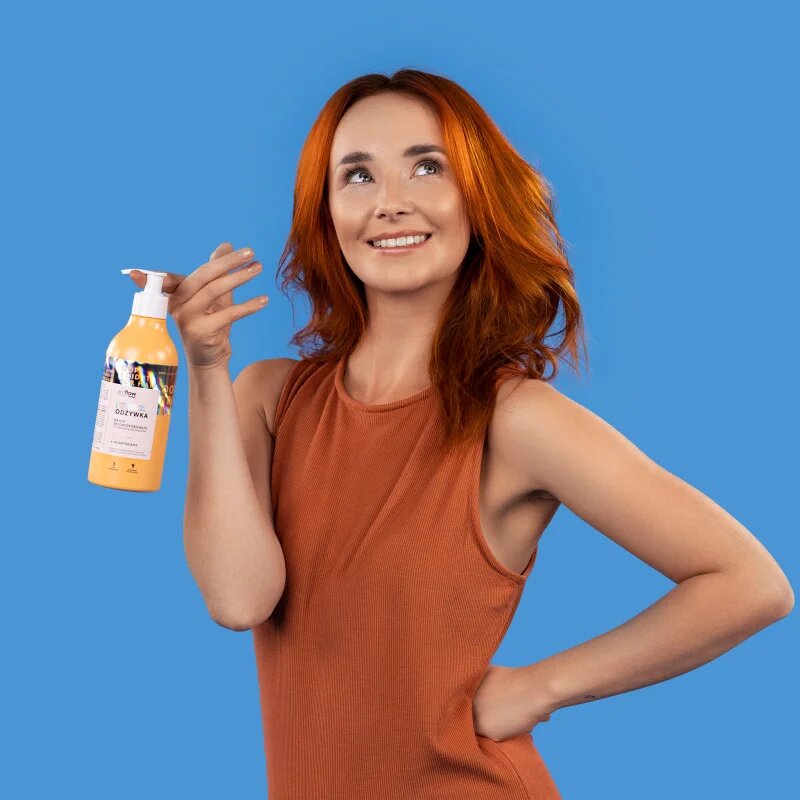 so!flow Medium Porosity Hair Protein-Emollient Conditioner hydratační a uhlazující kondicionér proti krepatění 400 ml