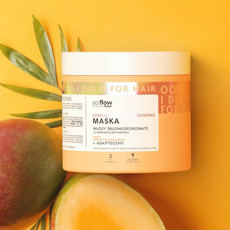 so!flow Medium Porosity Hair Protein-Emollient Mask maska na vlasy proti krepatění 400 ml