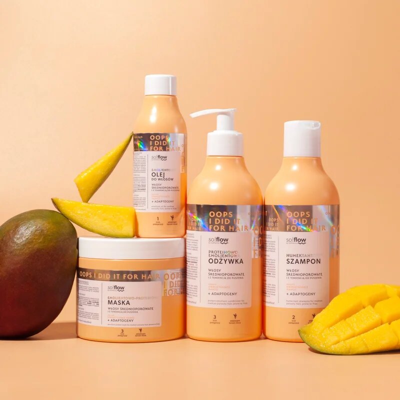 so!flow Medium Porosity Hair Protein-Emollient Mask maska na vlasy proti krepatění 400 ml